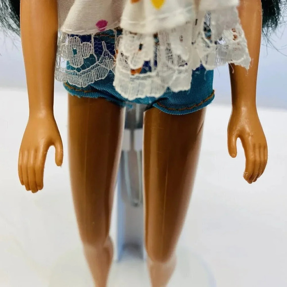 MATTEL BARBIE Asian Doll Long Black Hair Brown Eyes Two Piece Outfit 12" Tall - Picture 10 of 11